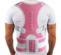 MMRTDJDR Clvicle Spine Corrector Prevent Slouching Adjustable Support Brace Back Straightener Corset (Color Pink, Size : Medium)