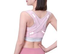 MMRTDJDR Corrector for Women Updated Upper Back Brace Under Clothes Spinal Support to Improve Slouch Prevent Humpback Back Pain Improve More Effective,Black,L