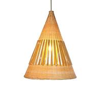 MMRTDJDR Creative Bamboo Art Hanging Light Hand Woven Japanese Style Pendant Ceiling Lights Fixture Southeast Asia E27 Base Suspension Lamps Chandelier Lights Restaurant Kitchen Light,a,a