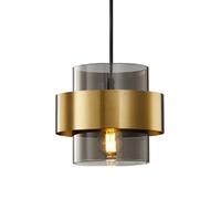 MMRTDJDR Creative Personality Iron Art Glass Hanging Lamp,American Minimalist Style Chandelier,Flush Mount Ceiling Lighting Fixtures,Restaurant Balcony Corridor Decoration Pendant Light