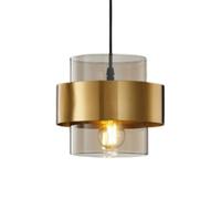 MMRTDJDR Creative Personality Iron Art Glass Hanging Lamp,American Minimalist Style Chandelier,Flush Mount Ceiling Lighting Fixtures,Restaurant Balcony Corridor Decoration Pendant Light
