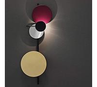 MMRTDJDR Creative Planet Wall Lamp, Bedding Wall Lights Led Shadow Wall Light for Living Room Background Wall Restaurant Cafe Hallway Decorative Lighting Wall Lamp,Red