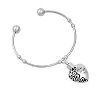 MMRTDJDR Cremation Jewelry, Urn Bracelet for Ashes, Cuff Bangle,Expandable Charm bracelet,Ash Jewelry for Pet Remembrance Bracelet-A