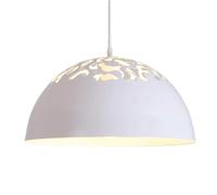 MMRTDJDR E27 Base Single-head Pendant Light,Semi-circular Personality Hollow Out Iron Art Hanging Lamp,Nordic Creative Chandelier,Office Restaurant Hotel Decorative Lighting Fixtures