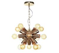 MMRTDJDR Exquisite Sputnik Chandelier Light Fixtures Hardware Iron Lamp Ceiling Hanging Light Pendant Lighting Mid-Century Style Suspension Lamps for Kitchen Room Bedroom,12-Lights,12-Ligh