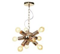 MMRTDJDR Exquisite Sputnik Chandelier Light Fixtures Hardware Iron Lamp Ceiling Hanging Light Pendant Lighting Mid-Century Style Suspension Lamps for Kitchen Room Bedroom,9-Lights,9-Lights