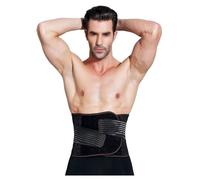 MMRTDJDR Fitness Waist Trimmer Lower Back Brace Lumbar Belt Corrector Support Lumbar Decompression Tummy Control Cincher