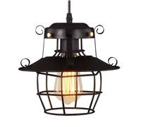 MMRTDJDR Flush Mount Ceiling Pendant Lamp, E27 Screw Single Head Hanging Light, American Industrial Style Iron Art Chandelier, Bedroom Restaurant Bar Decoration Light Fixtures