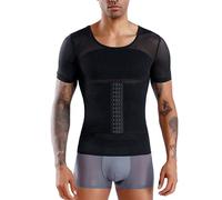 MMRTDJDR for Men, Neoprene Sauna Suits, Workout Body Shaper Tank Top 2-in-1 Waist Trainer Vest M-3XL