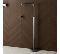 MMRTDJDR Freestanding Bath Mixer Tap Concealed Single Lever Floor Standing Bathroom Taps Hot and Cold,Grey