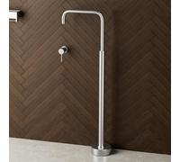 MMRTDJDR Freestanding Bath Mixer Tap Concealed Single Lever Floor Standing Bathroom Taps Hot and Cold,Brushed