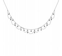 MMRTDJDR Fringed Necklace Female Wave Double Small Beads Short Neck Chain Temperament Flow Clavicle Chain