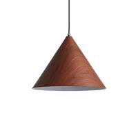 MMRTDJDR Imitation Wood Grain Wrought Iron Chandelier Lampshade,Japanese Creative Style Ceiling Lighting,E27 Screw Single Head Pendant Lamp,Living Room Porch Kitchen Island Hanging Light