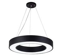 MMRTDJDR Industrial Pendant Light LED Light, Metal Lampshade Chandelier, Nordic Indoor Decorative Hollow Ring Shape Hanging Lamp for Kitchen Island, Dining Room, Bedroom, Hall, Livin