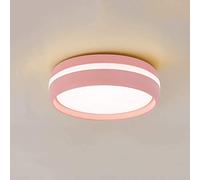 MMRTDJDR LED Chandelier Ceiling Lamp Flush Mount Round Circle Modern Fixture for Living Bathroom Kitchen Bedroom Balcony Warm Day Light White Six Colors Color : Black
