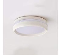 MMRTDJDR LED Chandelier Ceiling Lamp Flush Mount Round Circle Modern Fixture for Living Bathroom Kitchen Bedroom Balcony Warm Day Light Six Colors Color : White