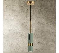 MMRTDJDR Led Hanging Pendant Light Adjustable up and Down Long Tube Hanging Lamp Ceiling Downlight Metal Aluminum Suspension Light Fixture Cylindrical Chandelier for Kitchen Island,Warm Light