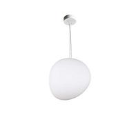 MMRTDJDR LED Height Adjustable Button Chandelier Glass Fiber Reinforced Plastic Material Energy-saving Lamp Lighting Equipment Decoration Household Ceiling Bedroom Dining Room Lamps White