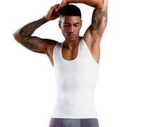 MMRTDJDR Mens Slimming Body Shaper Compression Tank Top Vest Shirt Shapewear Undershirts Trainer Control Girdle M-3XL