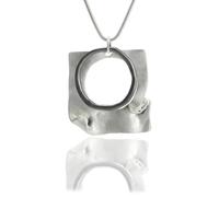 MMRTDJDR Necklace Pendant Chain Men Women Jewellery Hollow Out Square Pendant Necklace Geometry