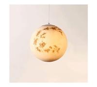 MMRTDJDR Nordic Creative Resin Ceiling Pendant Light Chandelier Universe Earth Sun Moon Venus Jupiter Uranus Mars Saturn E27 Lampshade Suspension Wire Lights for Cosmic Ambiance (Size : Moo