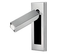 MMRTDJDR Nordic Minimalist Wall Reading Light Embedded Rectangular Led Reading Wall Lamp 3W Wall Spotlight Wall Mounted Lamp Sconce for Hotel Bedroom Bedside with,Warm Light