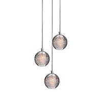 MMRTDJDR Pendant Chandelier Crystal Raindrop Ceiling Light Fixture Lamp Adjustable Pendant Light Fixture for Dining Room Bathroom Bedroom Livingroom,Silvery White.,3 Lights