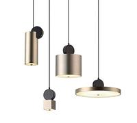 MMRTDJDR Room Bedside Hanging Ceiling Lighting Minimalist Designer Living Personality Creative Single Ceiling Lighting Pendant Light Nordic Restaurant Chandelier,A8Cm*18Cm