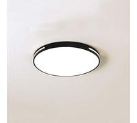 MMRTDJDR Round 18W 23" Inch Contemporary LED Ceiling Lights Flush Mount Lighting 6500K Cool White with Acrylic Mask for Dining Room Kitchen Black Warm Light 3000K 48W Decorated Living Room Decoration