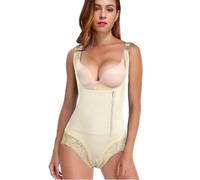 MMRTDJDR Shapewear Bodysuit Thong For Women Tummy Control Panty Open Bust Bodysuit Slimmer,Flesh Color-Small