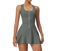 MMRTDJDR shapewear Yoga Skirt Jumpsuits Sportswear Zipper One-piece Skirt Bodysuits Gym Clothes Fitness Tracksuit Sports Bodysuit-advanced Black-m
