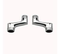 MMRTDJDR Shower bar Mixer Valve 3/4 to 1/2 Reducer Chrome Shower for taps on Bath Shower Accessories Adjustable Swivel arm Copper Wall-Mounted hot and Cold Water Pipe,Chrome A