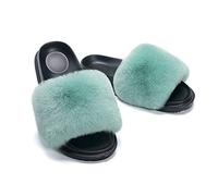MMRTDJDR Sliders for Women, Slippers Warm Comfortable Soft For Women Slides Flip Flop Indoor Home Slippers Fluffy Sandals Winter Shoes for Indoor Outdoor Fashion Sandals