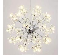 MMRTDJDR Sputnik Firework Chandelier Led Pendant Lighting Fixture Adjustable Ceiling Light Fixture for Bedroom,Living Room,Dining Room,Silver C,64 Lights