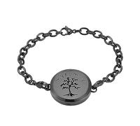 MMRTDJDR Stainless Steel My Family Tree Essential Oils Diffuser Perfume Free12 Pads Memorial Bracelet,3,24cm