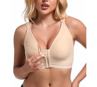 MMRTDJDR TOSOFT Post-op Shapewear Bras For Plus Size Bodies Front Closure Hook Post Surgery Cup Open Full Tops Bra For Women