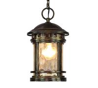 MMRTDJDR Traditional 100CM Chain Adjustable Ceiling Light Village Farmhouse Outdoor Hanging Lamp European Pastoral Antique Rustic Courtyard Pendant Lantern for Garden Gazebo Chandelier
