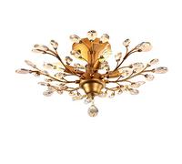 MMRTDJDR Traditional 4-light Modern Luxurious Chandelier Lights K9 Crystal Candle E14/E12 Bulbs 24.4inch Living Room Ceiling Lighting for Dining Hallway Entry Pendant Lamp Elegant Iron Hanging Fixture