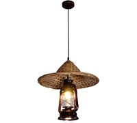 MMRTDJDR Traditional Antique Retro Nostalgic Chandelier Dome Pendant Ceiling Hanging Light Lamp Rural Farmhouse Homestay Inn Restaurant Hot Pot Shop Lantern With