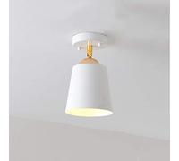 MMRTDJDR Traditional Country Chandeliers Iron Lights Dining Living Room Bathroomlamp Chain Hanging Pendant Round Light Rustic Vintage Circle Shape Single Head Disc Six Fixtures Color : White