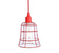 MMRTDJDR Traditional Country Decoration Chandelier Hotel Restaurant Nordic Postmodern Minimalist Living Room Single Head Red Light Simple E27 Lamp Holder Fixtures Color : B