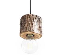 MMRTDJDR Traditional Creative Design Natural Wood Droplight Chandelier Nordic Industry Ceiling Light Retro Personality Bar Restaurant Clogs Tree Stump Pendant Lights Fixtures Size : Single head