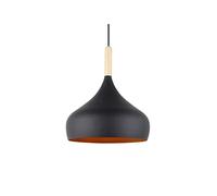 MMRTDJDR Traditional Creative Personality E27 Simple Modern Restaurant Barber Internet Cafe bar hot Pot Shop Bedside Wooden Chandelier Fixtures Color : Black+