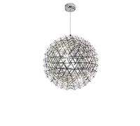 MMRTDJDR Traditional Creative Spherical Chandelier Sparkling Ball Ceiling Lamp Stainless Steel Decorative Fireworks Restaurant Bathroom Shopping Fixtures Color : Warm Light_5