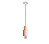 MMRTDJDR Traditional E27 Modern Restaurant Small Single Head Colorful Ceiling Pendant Lights For Bar Study Cafe Chandelier Hanging Wire Adjustable Fixtures Color : Pink