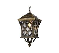 MMRTDJDR Traditional E27 Outdoor Pendant Lighting Droplight Chandelier,Lighting for Restaurant Cafe Die-cast,Outdoor Hanging Gazebo Balcony Light Round Forest Decorative Ch