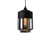 MMRTDJDR Traditional Fashionable Creative Fish Tank Lantern Glass Pendant Ceiling Light Modern Simple Wrought Iron Restaurant Hanging Lamp Cafe Kitchen Loft Decoration Chandelier Lighting Fixture E27