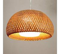 MMRTDJDR Traditional Fisherman Hat Classic Hand-Made Rattan Lampshade Chandelier E27/E26 Country Restaurant Tea Room Lamp Suspended Suspension Light Fixtures Color :