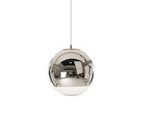 MMRTDJDR Traditional Modern Glass Simple Creative Chrome Mirror Ball Pendant Lamp Globe Hanging Light Chandelier Barn Warehouse Restaurant Kitchen Adjustable Ceilin
