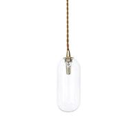 MMRTDJDR Traditional Nordic Modern Simple Glass Small Pendant Lights Single Head E27 LED Hanging Lights Personality Decorative Lighting for Living Room Cafe Fixtures Color : Transparent